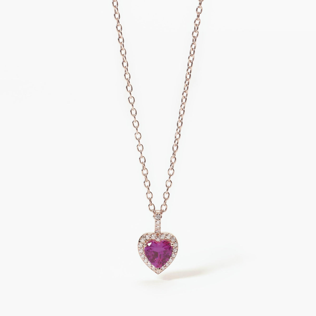 Collana Donna Mabina in Argento Rosè con Cuore - 553451