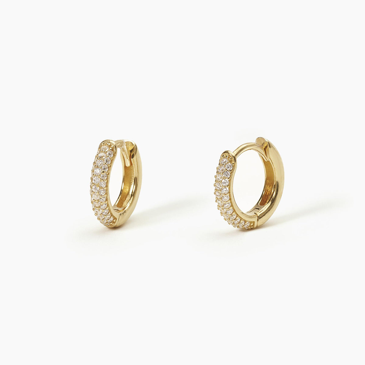 Orecchini Donna Mabina a Cerchio in Argento Dorato con Zirconi - 563520