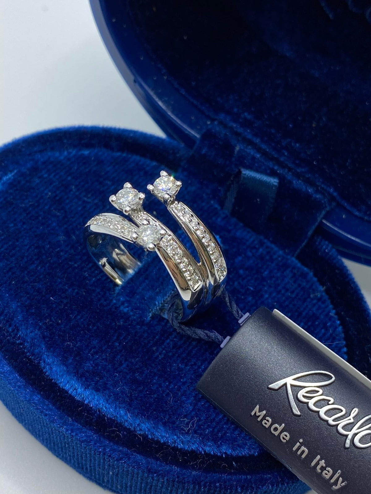 Anello Recarlo Trilogy Eternity con Diamanti Ct 0.64