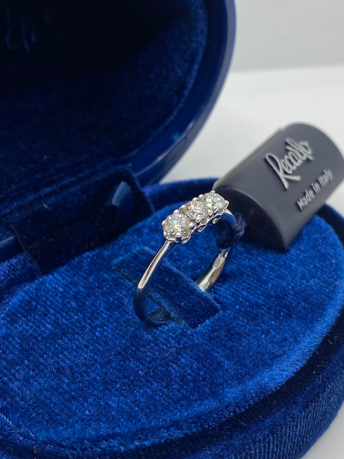Anello Donna Trilogy Recarlo Anniversary con Diamanti Ct. 0.45