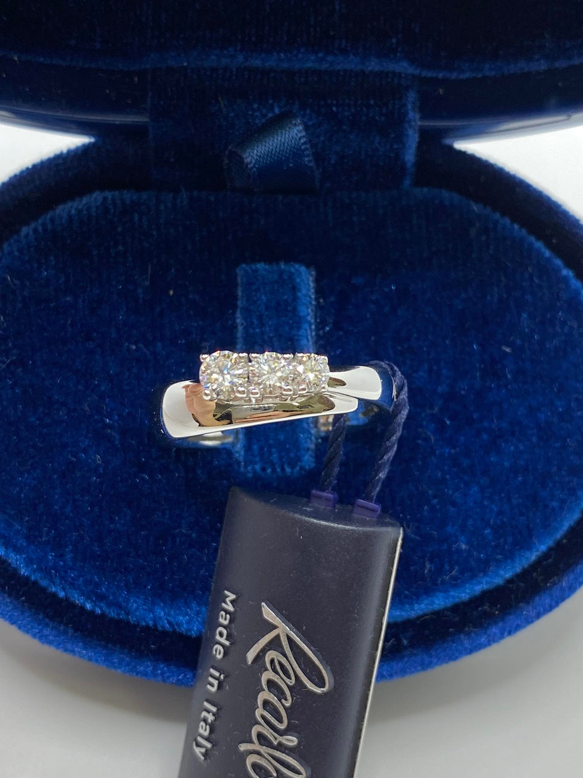 Anello Recarlo Trilogy Eternity con Diamanti Ct 0.42