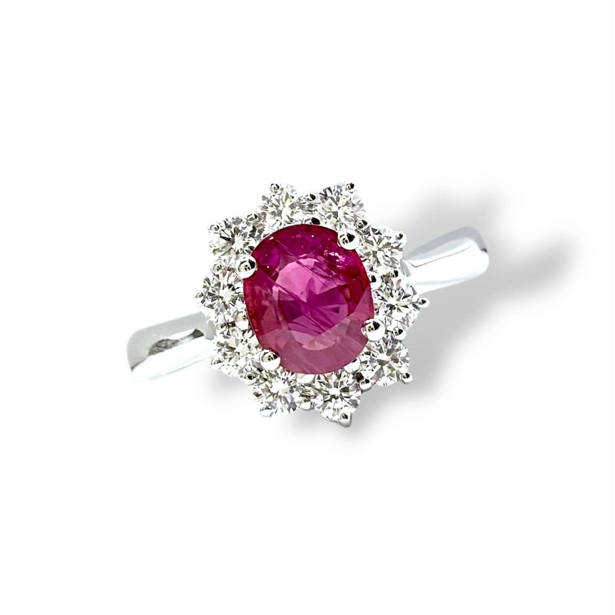 Anello Donna Crivelli con Diamanti e Rubino Ct. 0.96