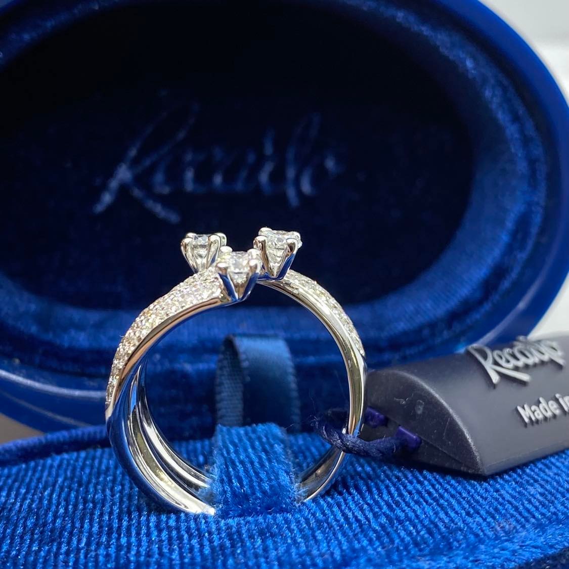 Anello Recarlo Trilogy Eternity con Diamanti Ct 1,66