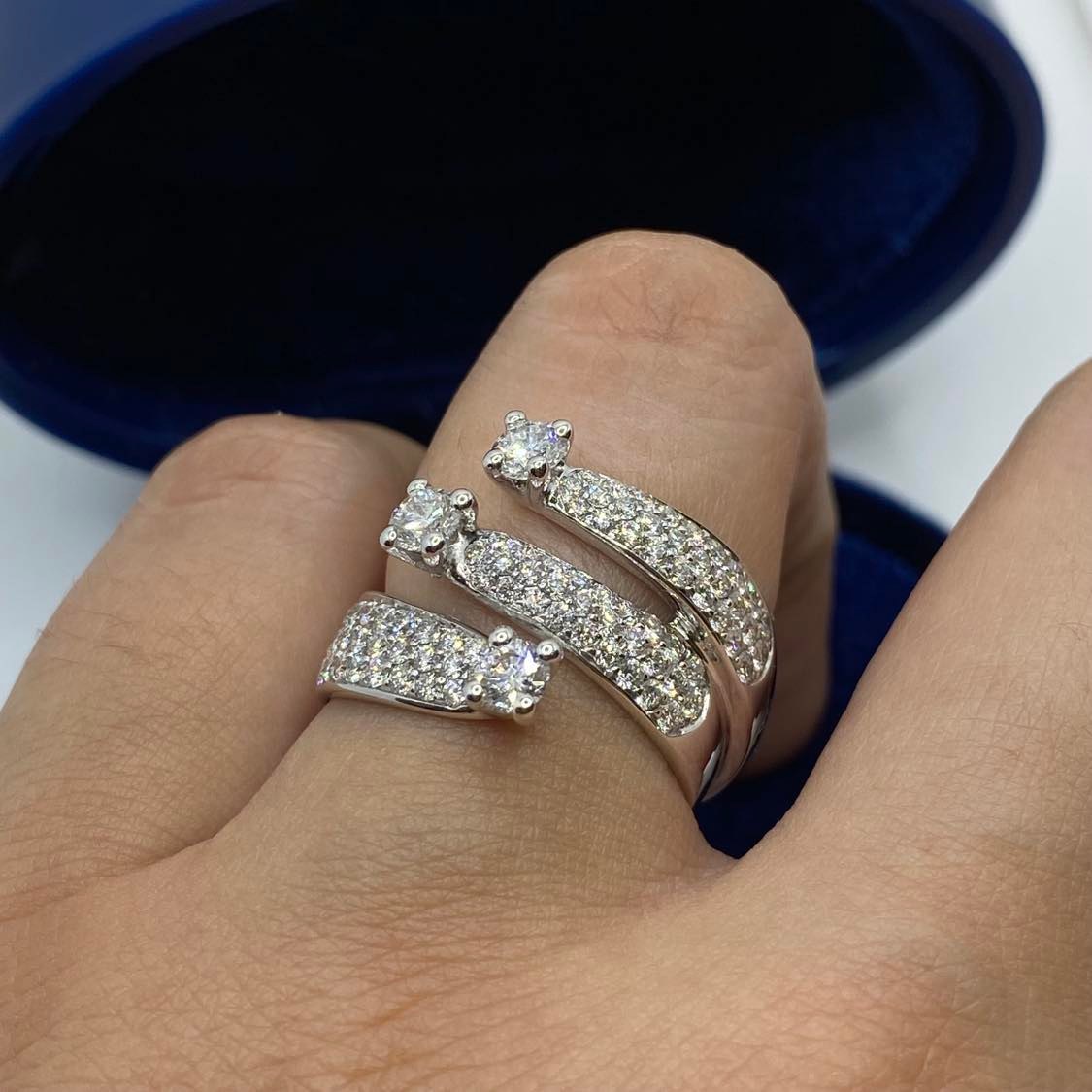 Anello Recarlo Trilogy Eternity con Diamanti Ct 1,66