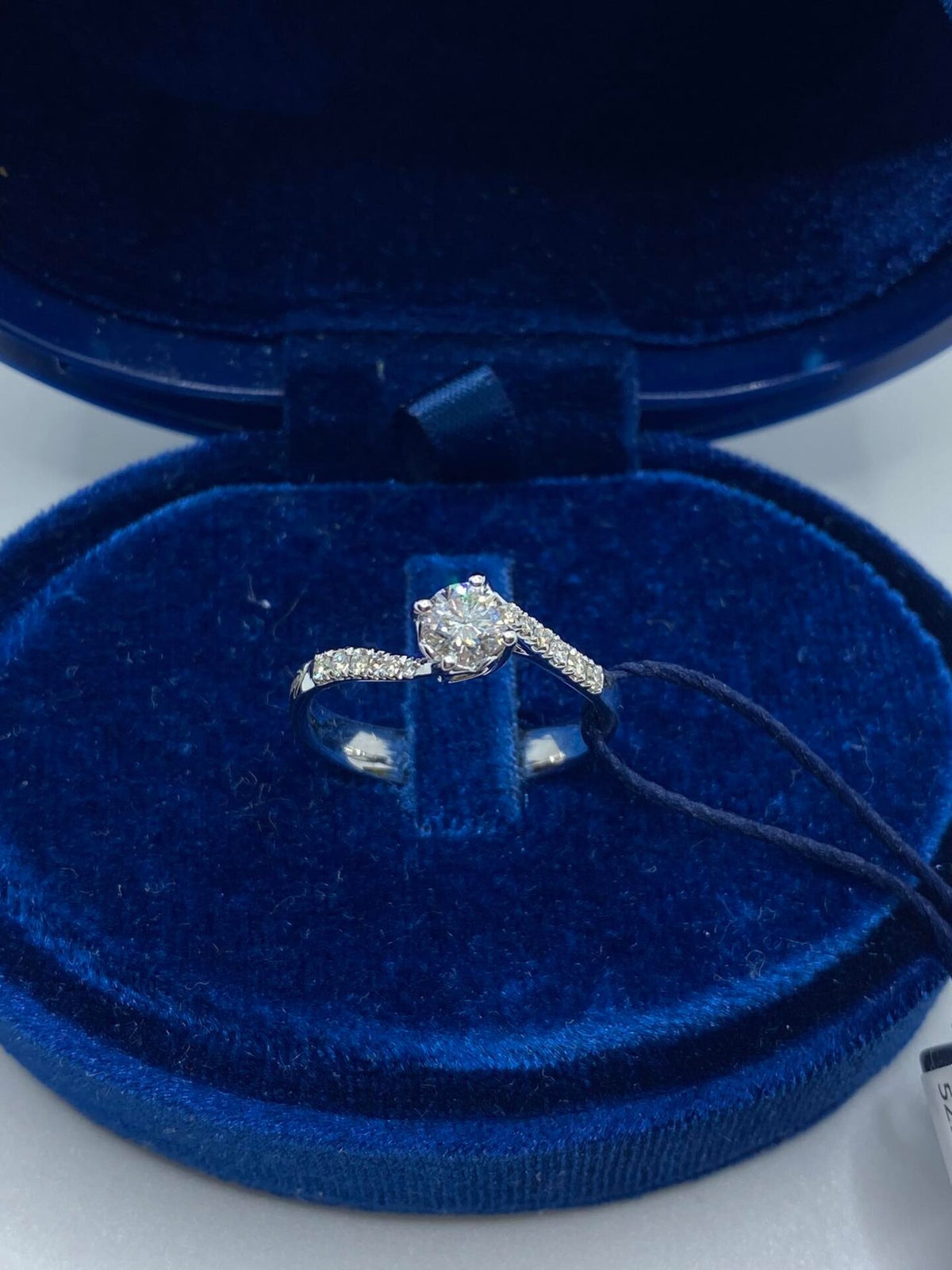 Anello Recarlo Solitario Anniversary con Diamanti Ct. 0.50