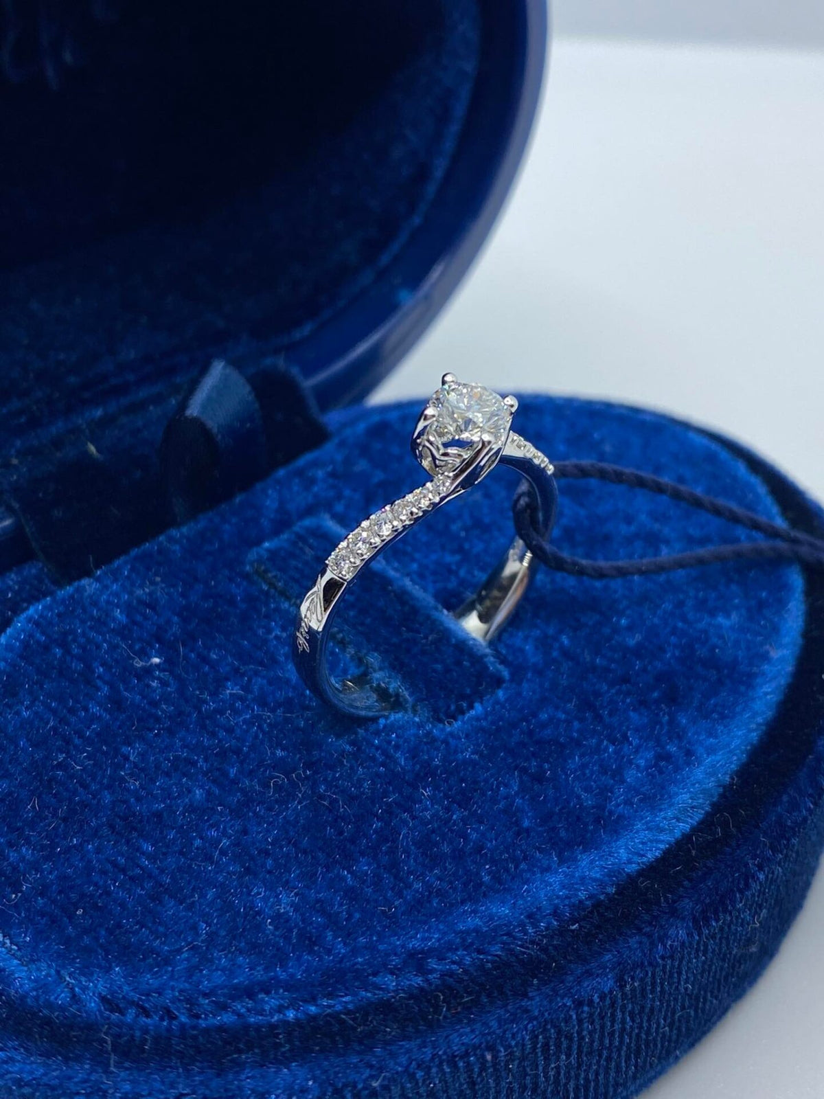Anello Recarlo Solitario Anniversary con Diamanti Ct. 0.50