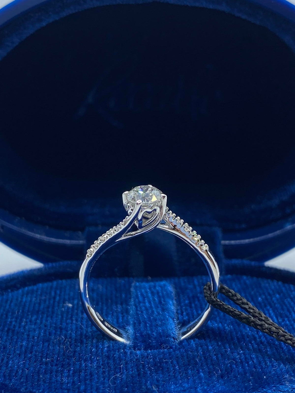 Anello Recarlo Solitario Anniversary con Diamanti Ct. 0,64