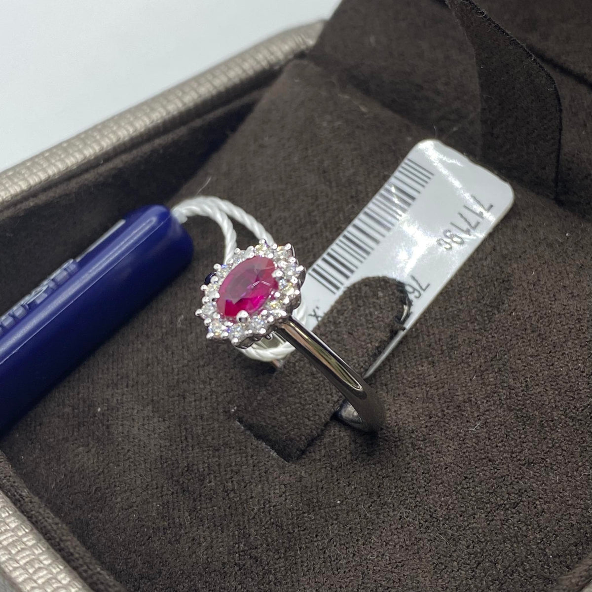 Anello Donna Crivelli con Diamanti e Rubino Ct. 0.53
