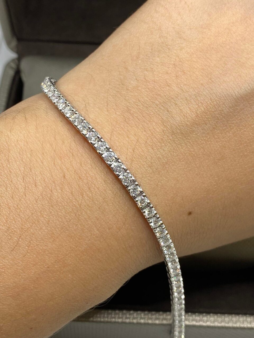 Bracciale Tennis Crivelli in Oro 18KT 18KT e Diamanti Ct 3.50