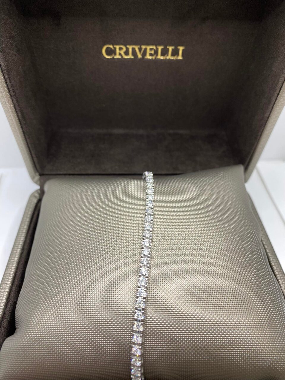 Bracciale Tennis Crivelli in Oro 18KT 18KT e Diamanti Ct 3.50