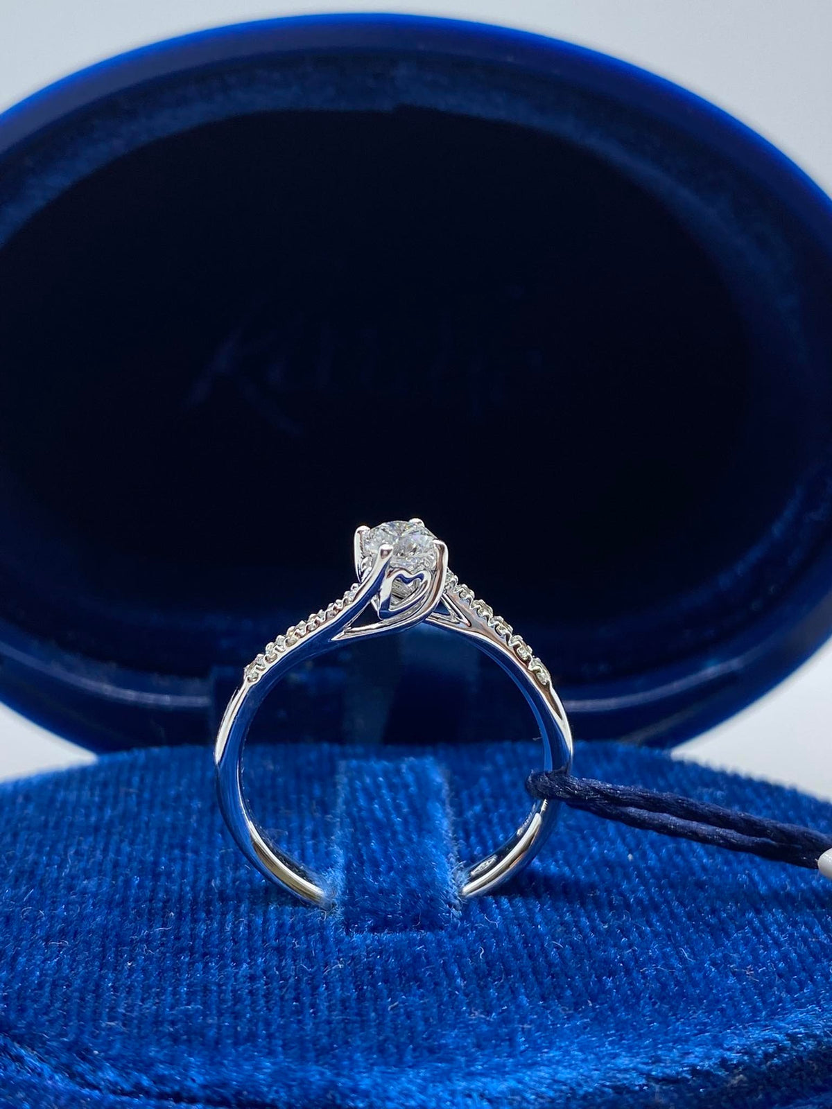 Anello Recarlo Solitario Anniversary con Diamanti Ct. 0.40