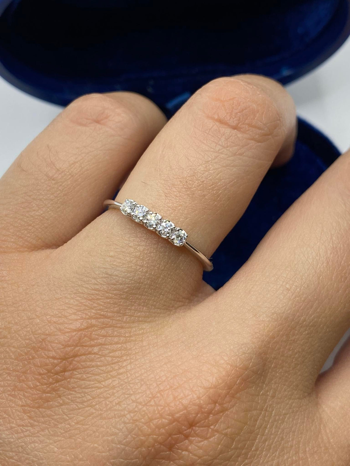 Anello Recarlo Veretta Anniversary con Diamanti Ct. 0.16