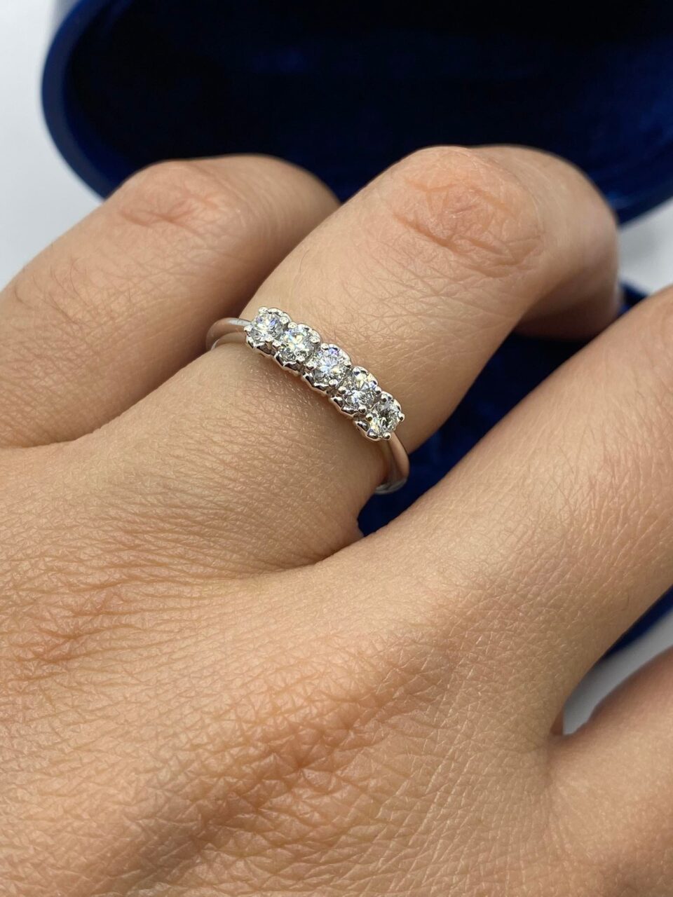 Anello Recarlo Veretta Anniversary con Diamanti Ct. 0.35
