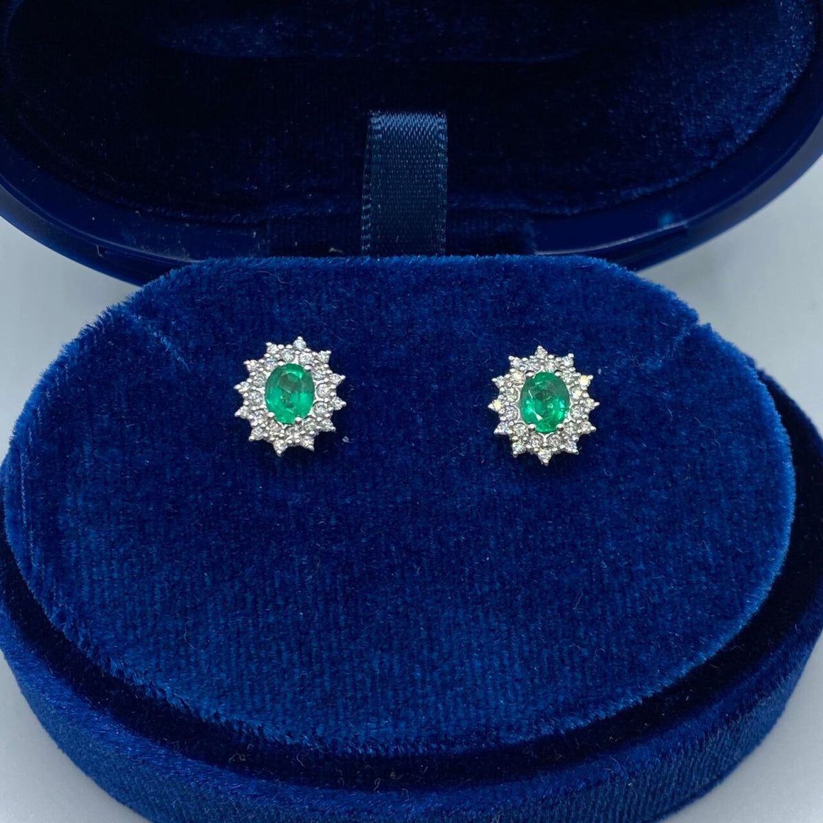Orecchini Recarlo con Smeraldo e Diamanti