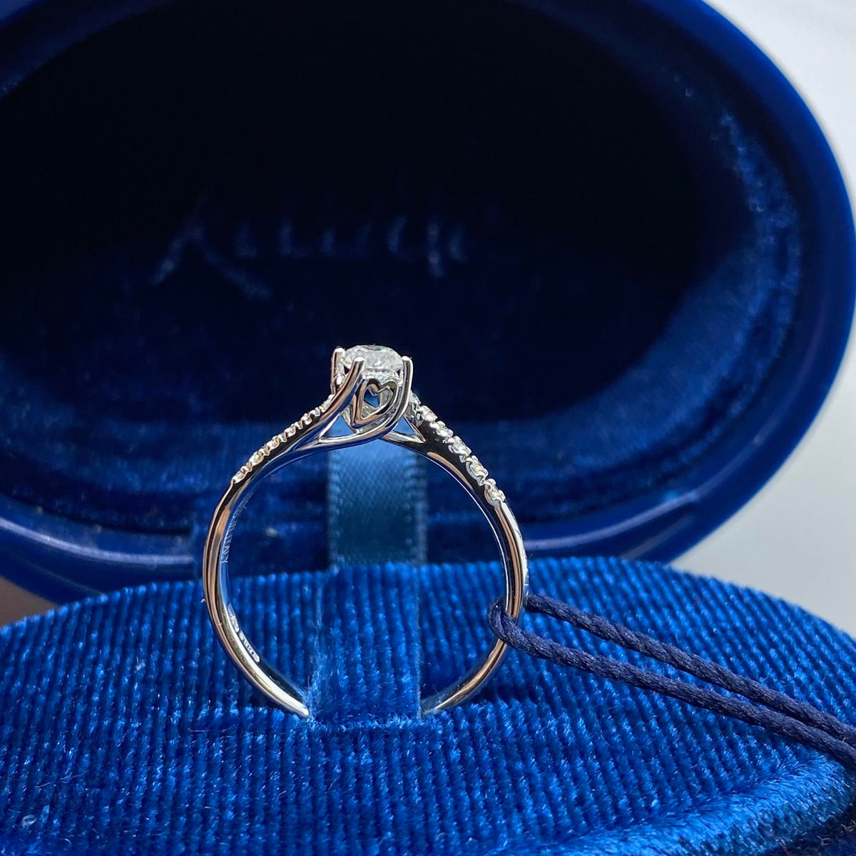Anello Recarlo Solitario Anniversary con Diamanti Ct 0.34