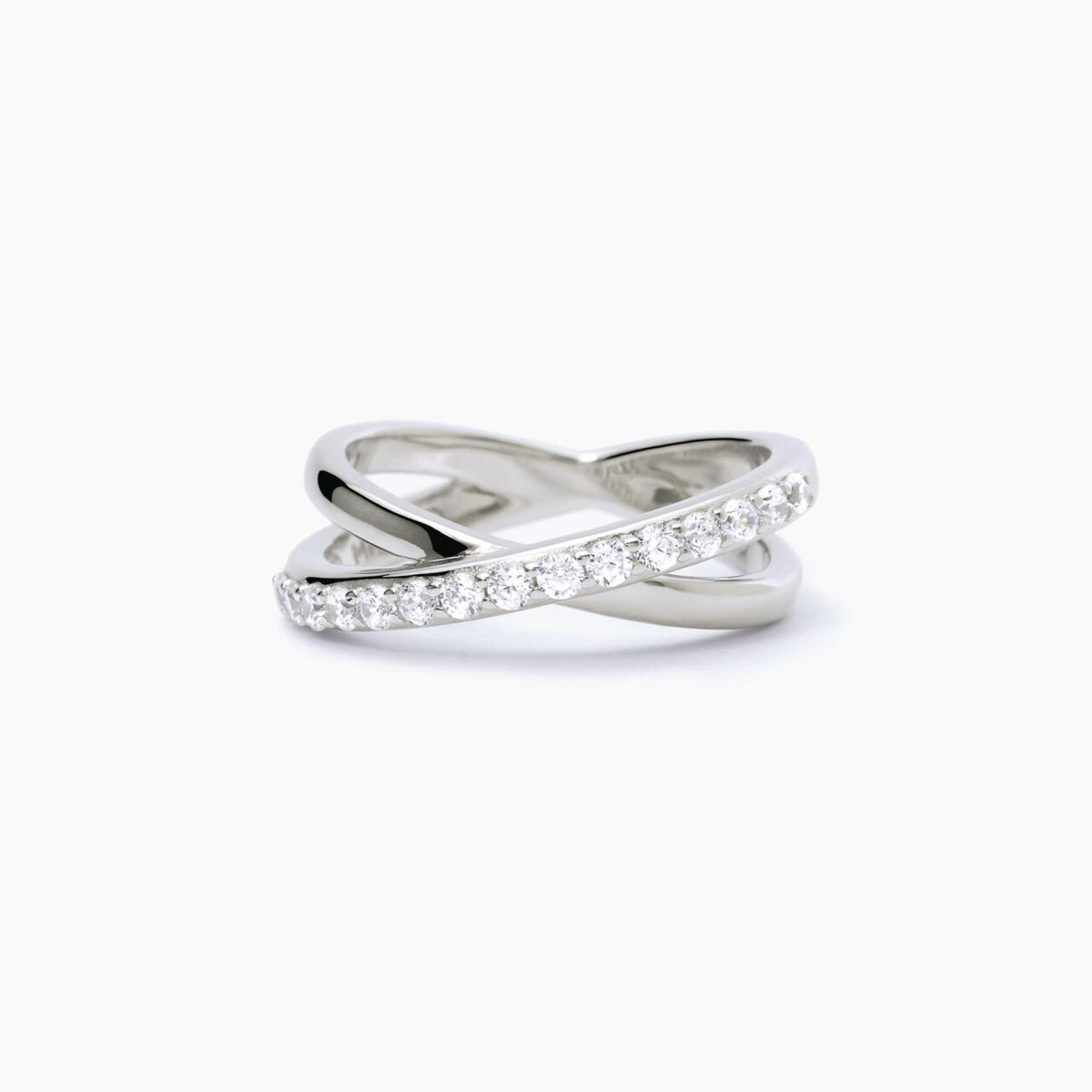 Anello Donna Mabina Incrociato in Argento con Zirconi - 523277
