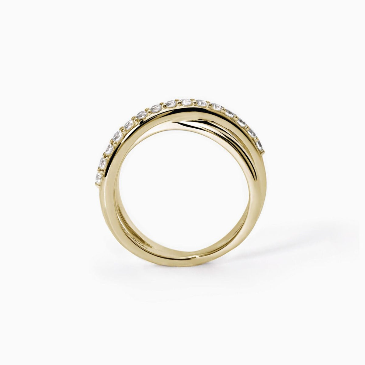 Anello Donna Mabina in Argento Dorato con Zirconi - 523278