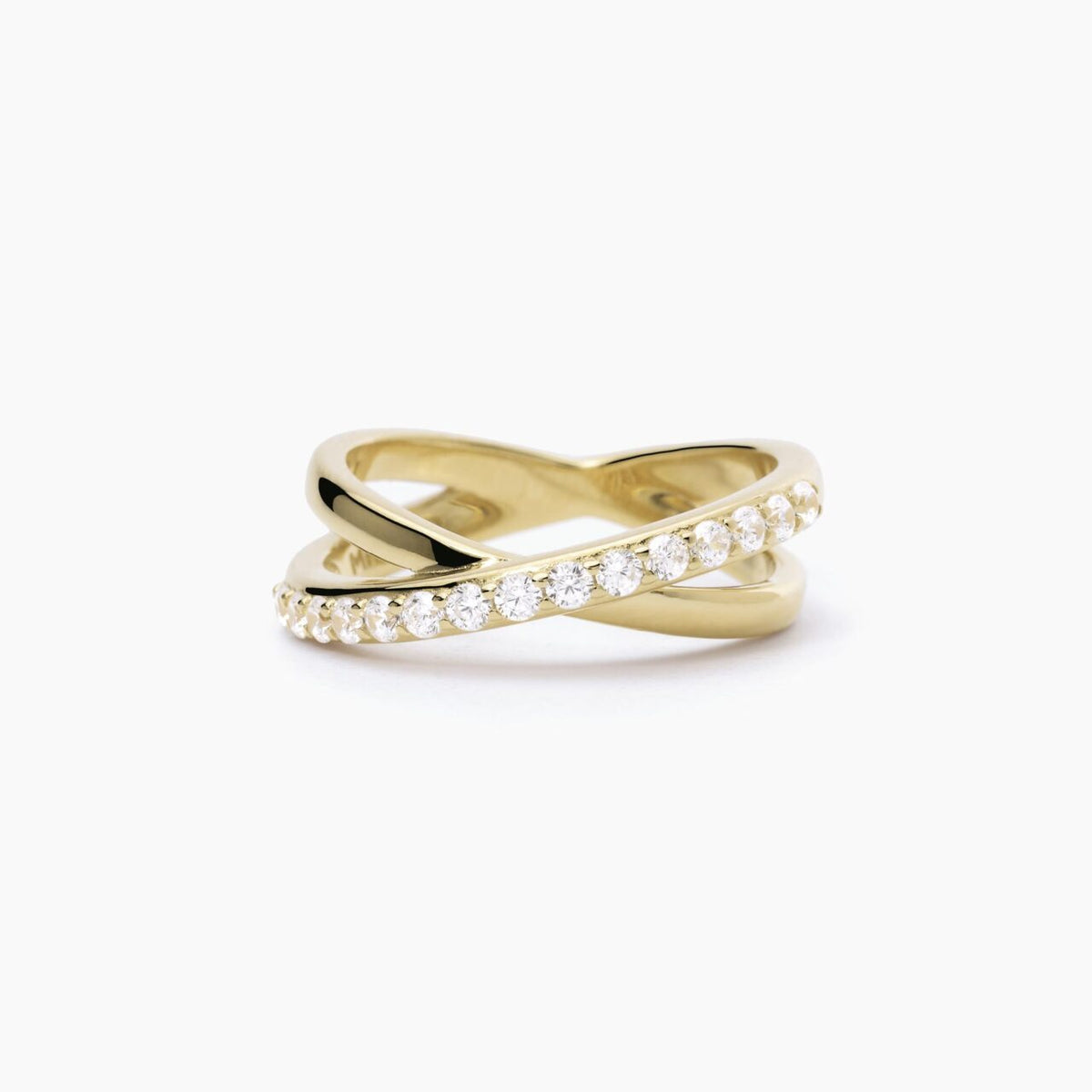 Anello Donna Mabina in Argento Dorato con Zirconi - 523278