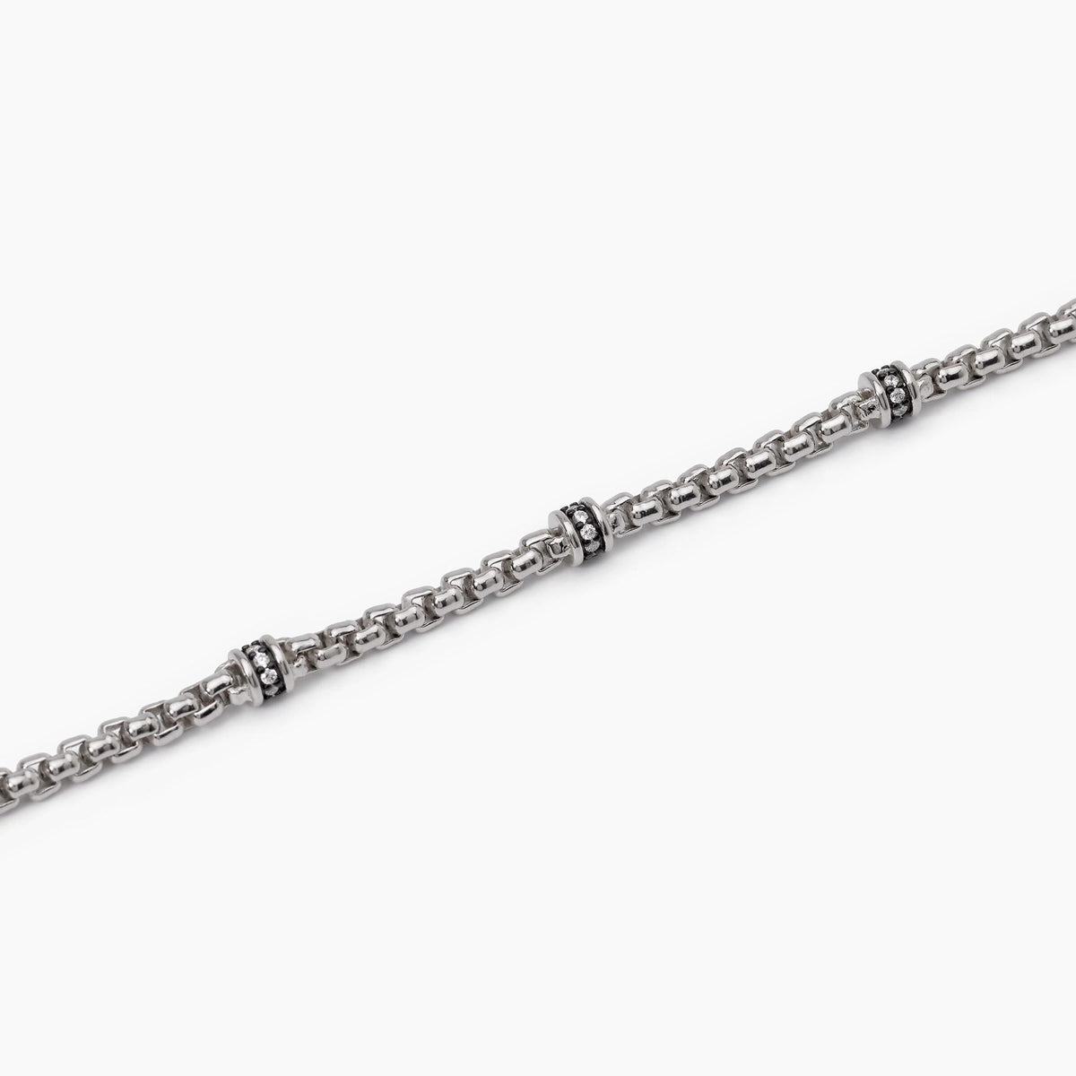 Bracciale Mabina Uomo in Argento con Zirconi Bianchi - 533627