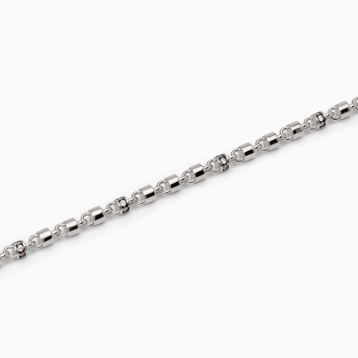 Bracciale Mabina Uomo in Argento con Zirconi Bianchi - 533630