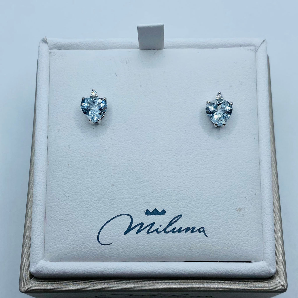 Orecchini Donna Miluna in Oro 18KT 18KT con Acquamarina Ct. 1,28
