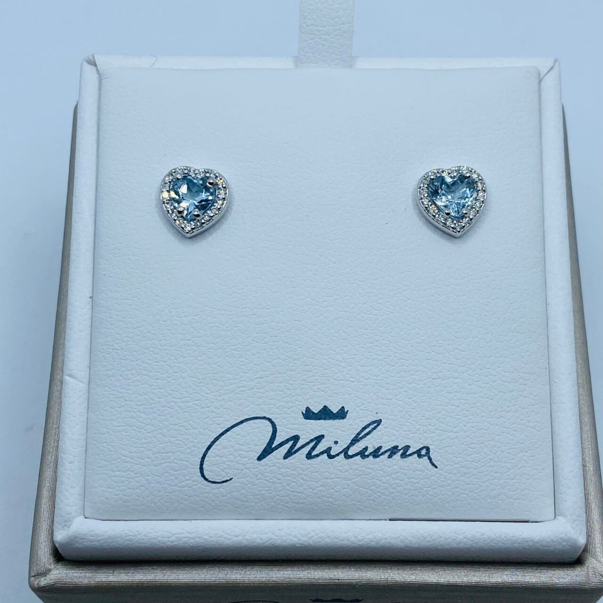 Orecchini Donna Miluna in Oro 18KT con Acquamarina Ct. 0,80