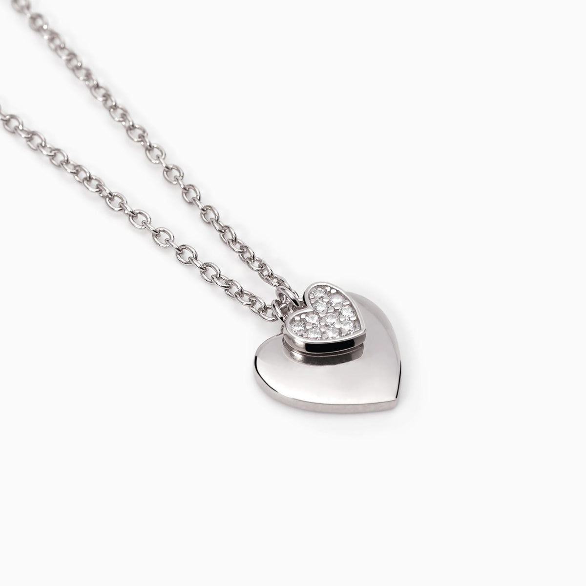Collana Donna Mabina in Argento e Zirconi con Cuore