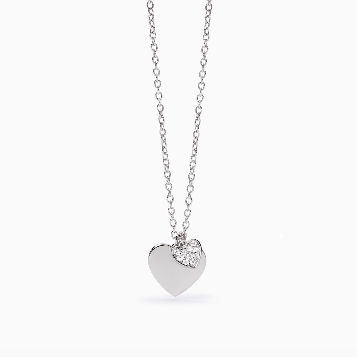 Collana Donna Mabina in Argento e Zirconi con Cuore
