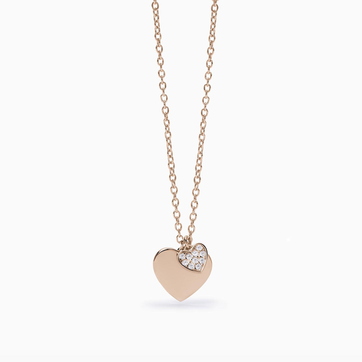 Collana Donna Mabina in Argento Rosè con Cuore - 553507