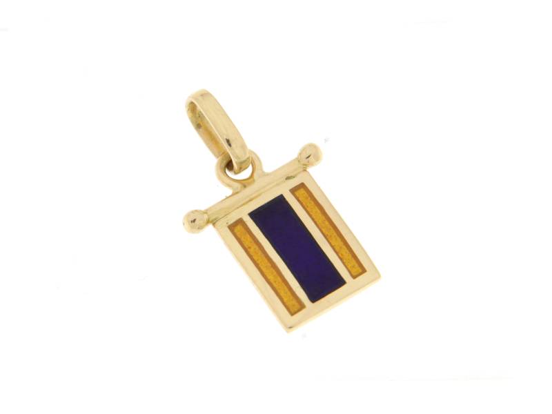 Ciondolo Bandiera Nautica Giovepluvio in Oro 18KT 18KT e Smalto