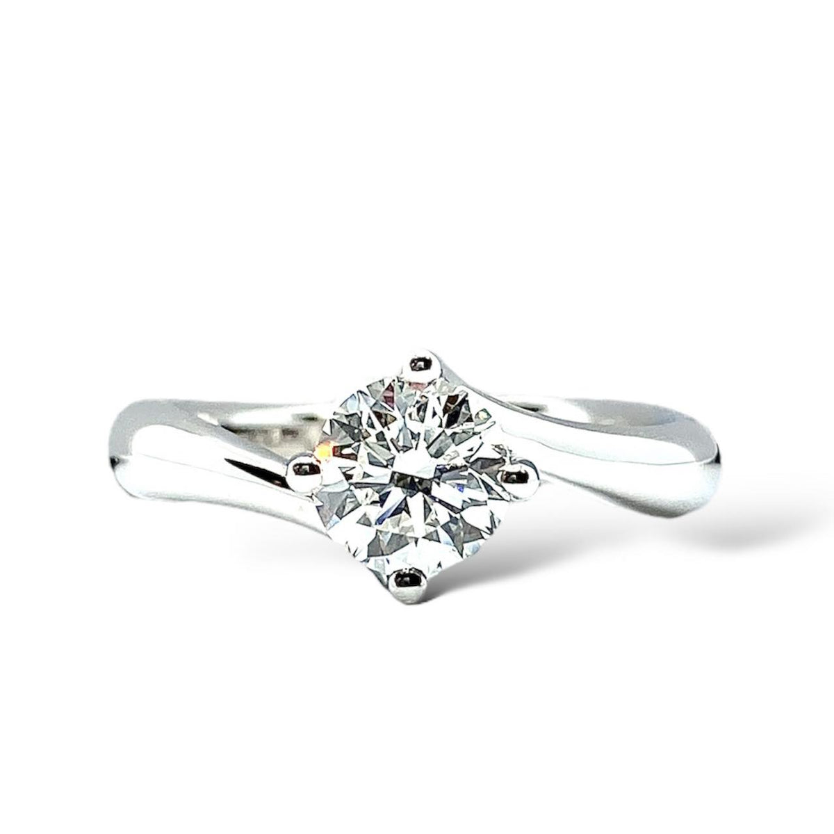 Anello Crivelli Solitario in Oro 18KT e Diamante GIA Ct 0.60