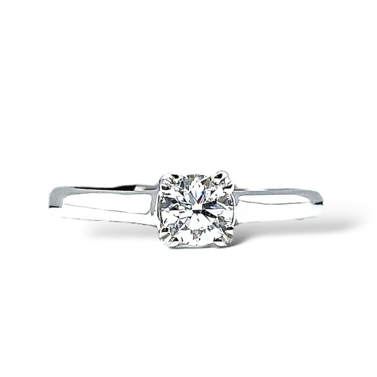 Anello Solitario Forever Unique con Diamante De Beers Ct. 0,46 F-VVS