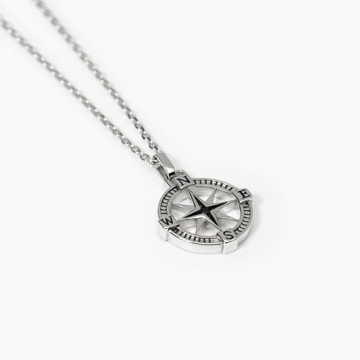 Collana da Uomo Mabina in Argento e Zirconi Neri
