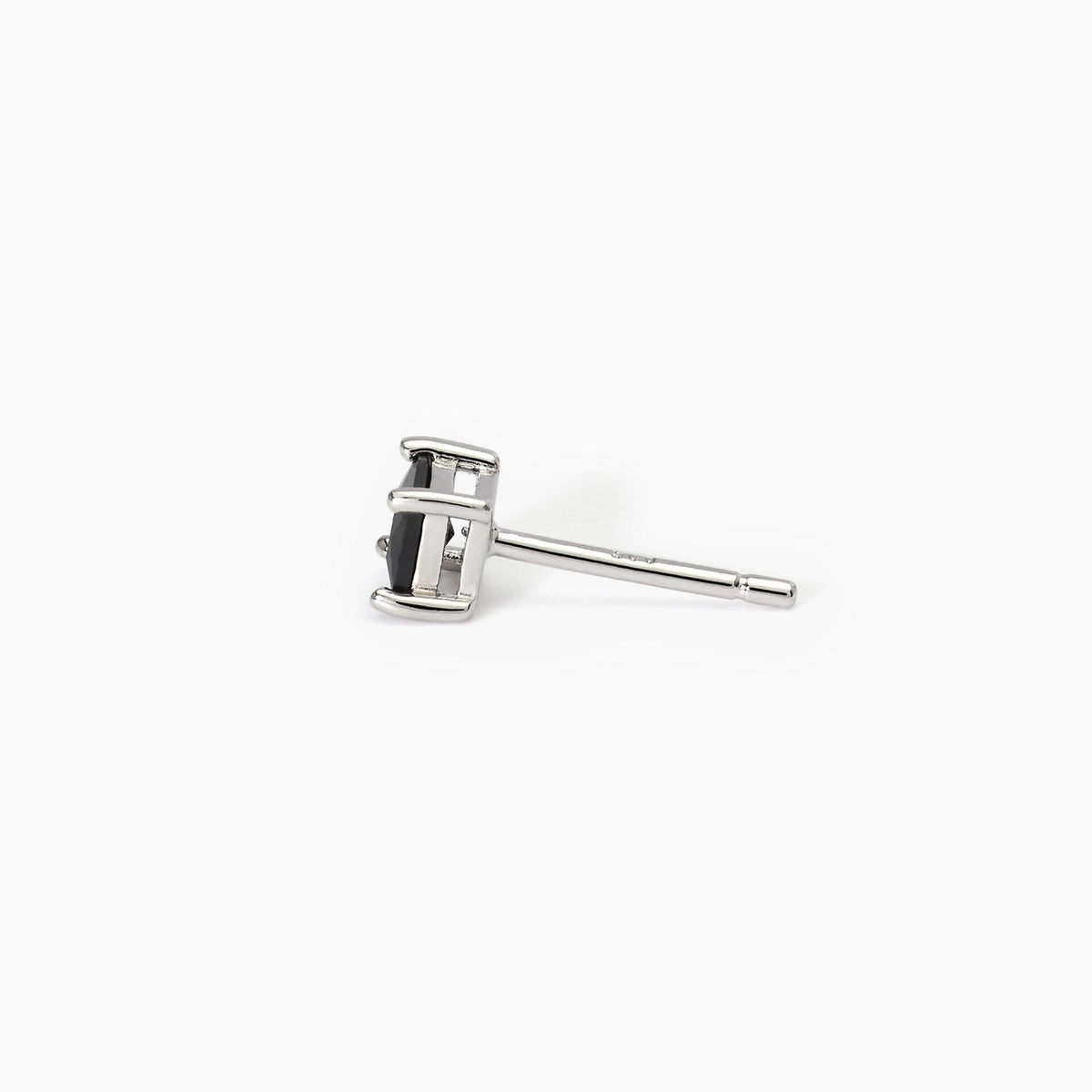 Mono Orecchino Mabina Uomo in Argento e Zircone Nero