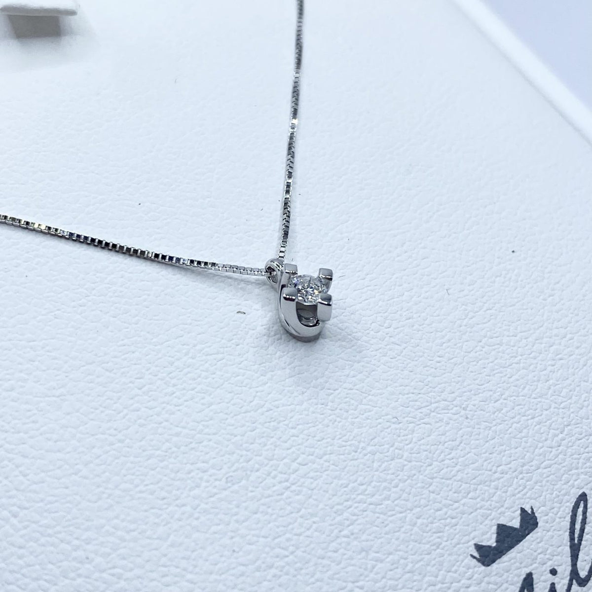 Collana Punto Luce Miluna in Oro 18KT 18KT con Diamante Ct. 0,09