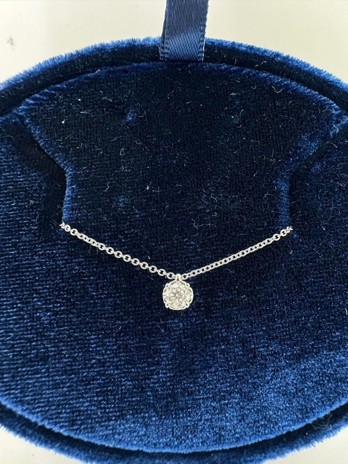 Collana Donna Punto Luce Anniversary in Oro 18KT e Diamante ct. 0,21