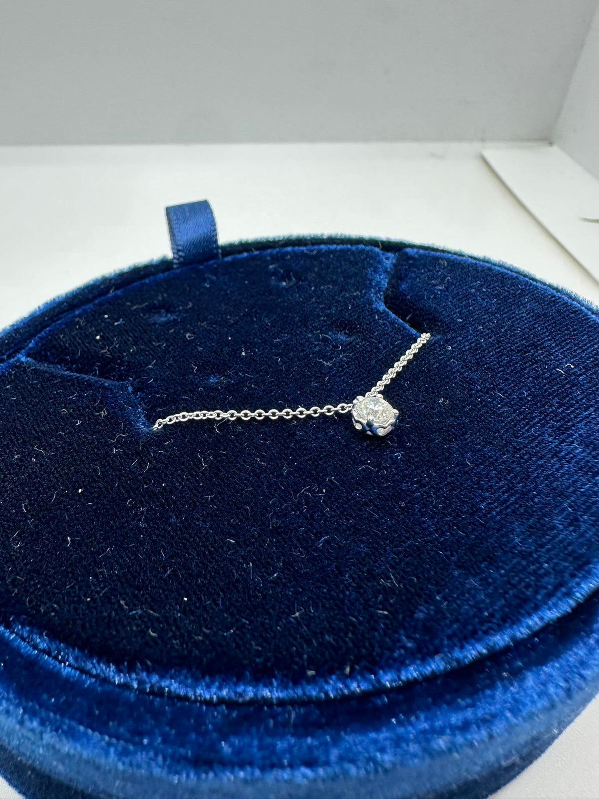 Collana Donna Punto Luce Anniversary in Oro 18KT e Diamante ct. 0,21