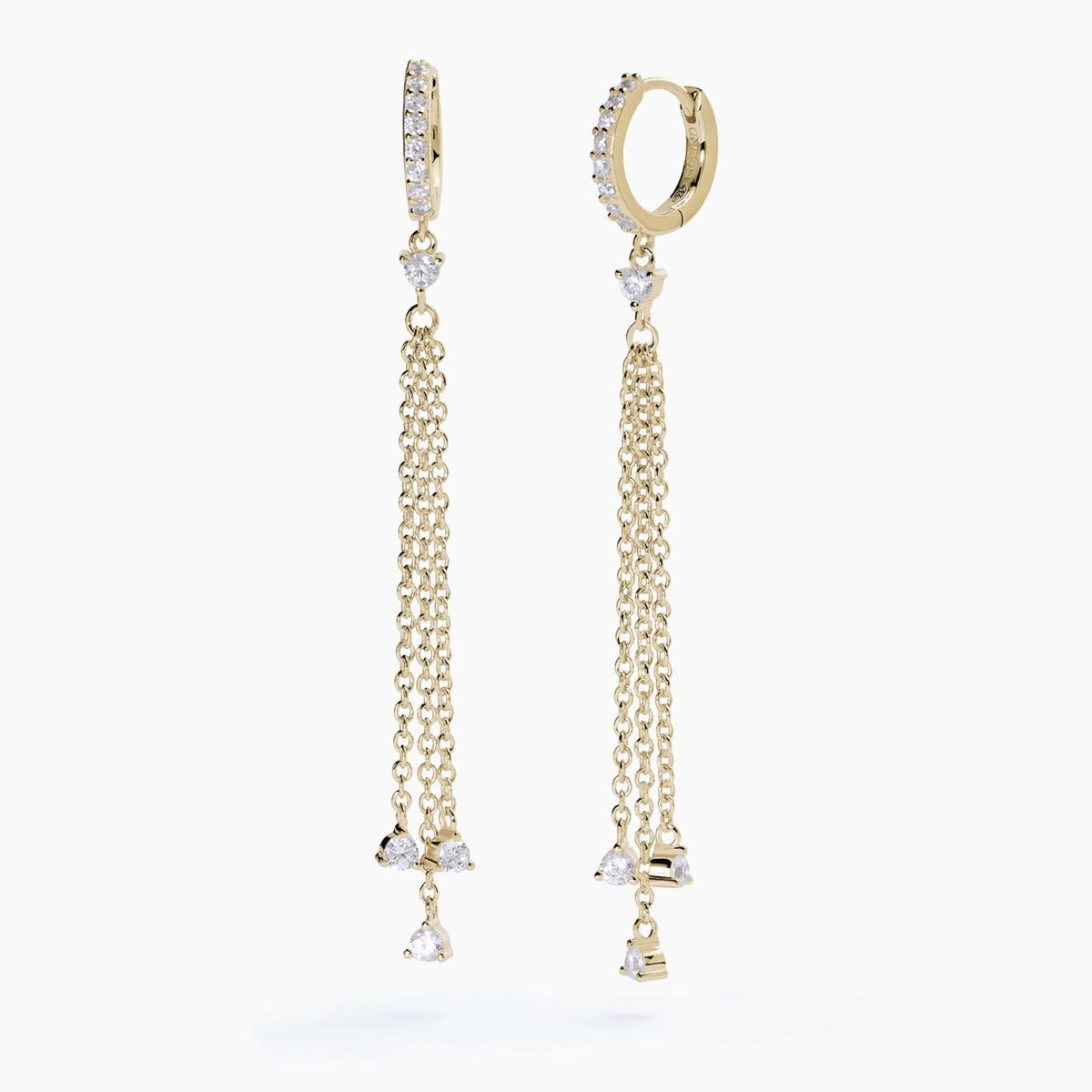 Orecchini Donna Mabina in Argento Dorato Scintilla - 563590