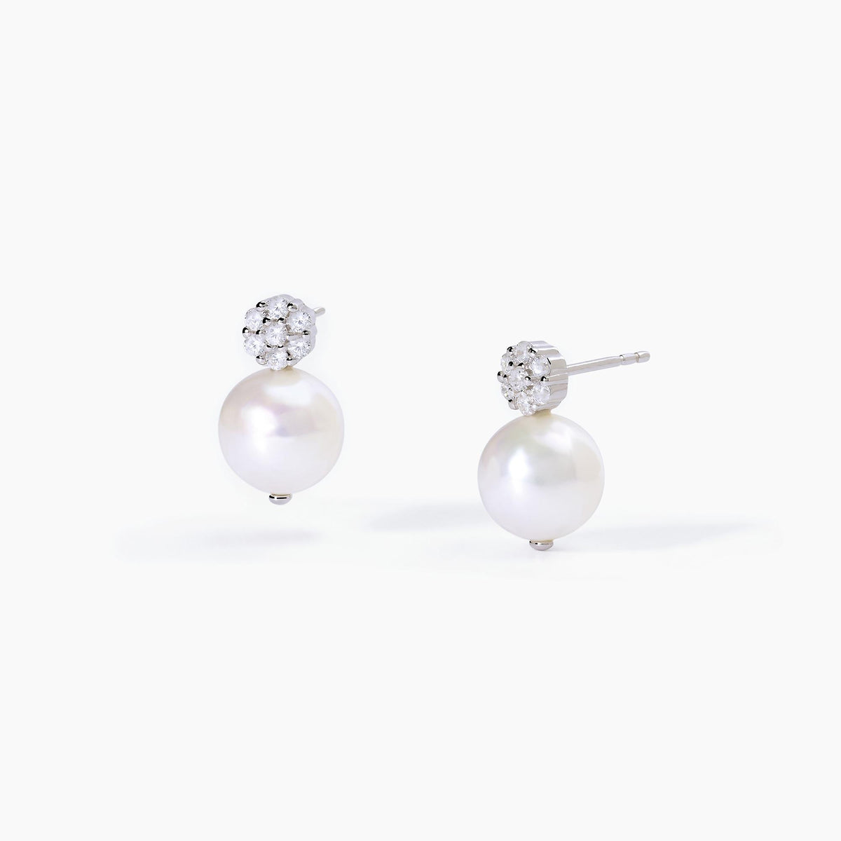 Orecchini Donna Mabina in Argento con Zirconi e Perle - 563603