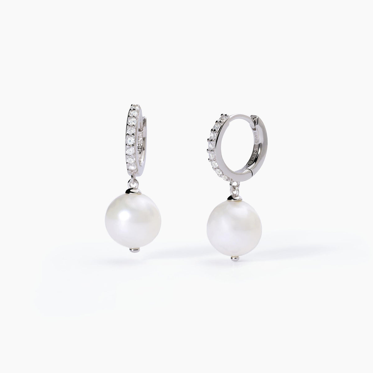 Orecchini Donna Mabina in Argento con Zirconi e Perle - 563604