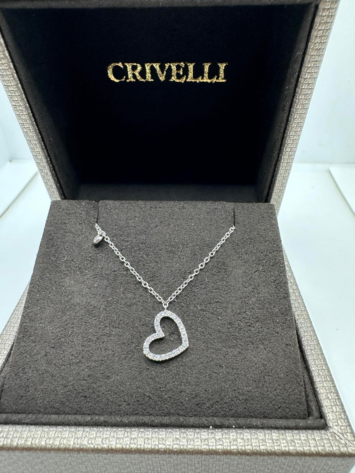 Collana donna Crivelli con Cuore con Diamanti