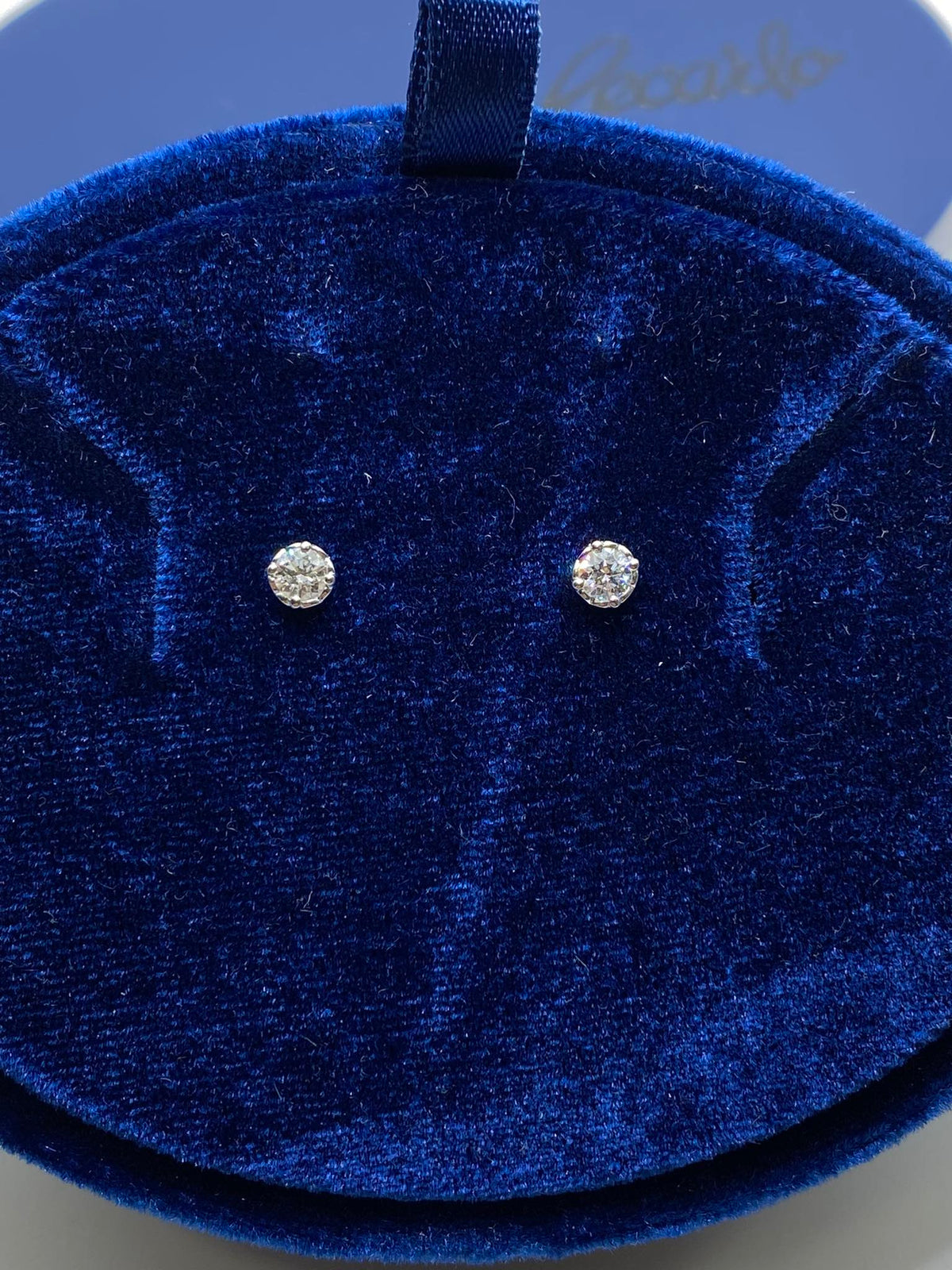 Orecchini Punto Luce Anniversary in Oro 18KT e Diamante ct. 0,27