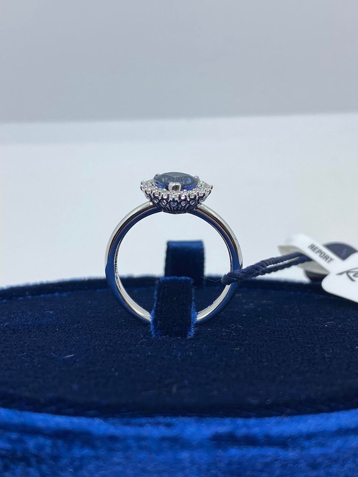 Anello Donna Recarlo a Cuore con Zaffiro e Diamanti