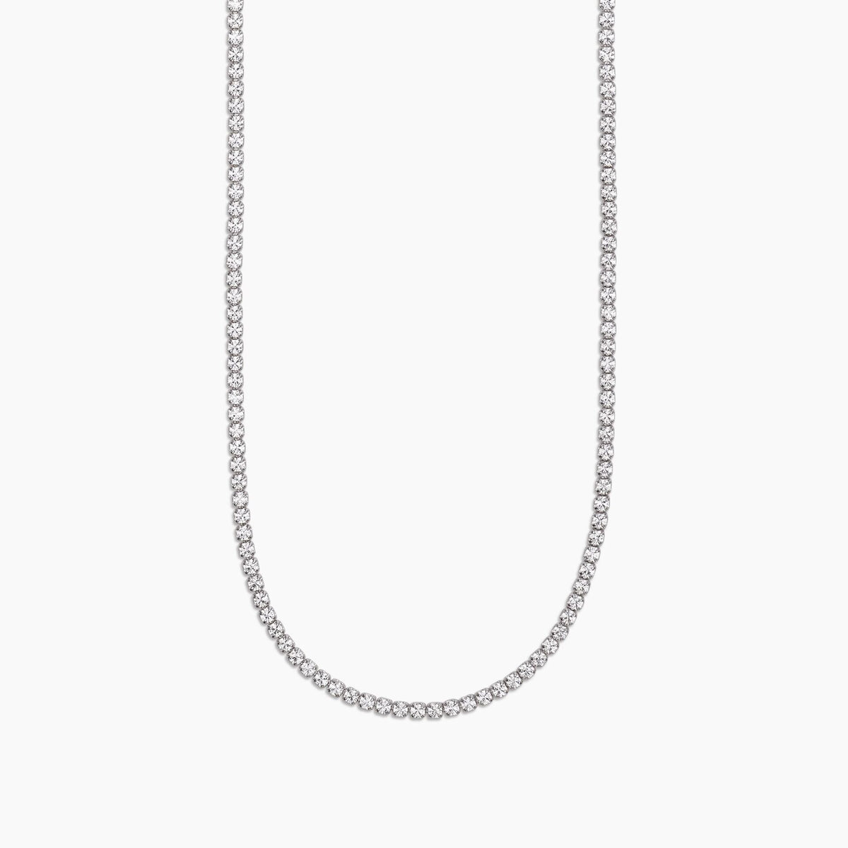 Collana Uomo Tennis Mabina in Argento con Zirconi