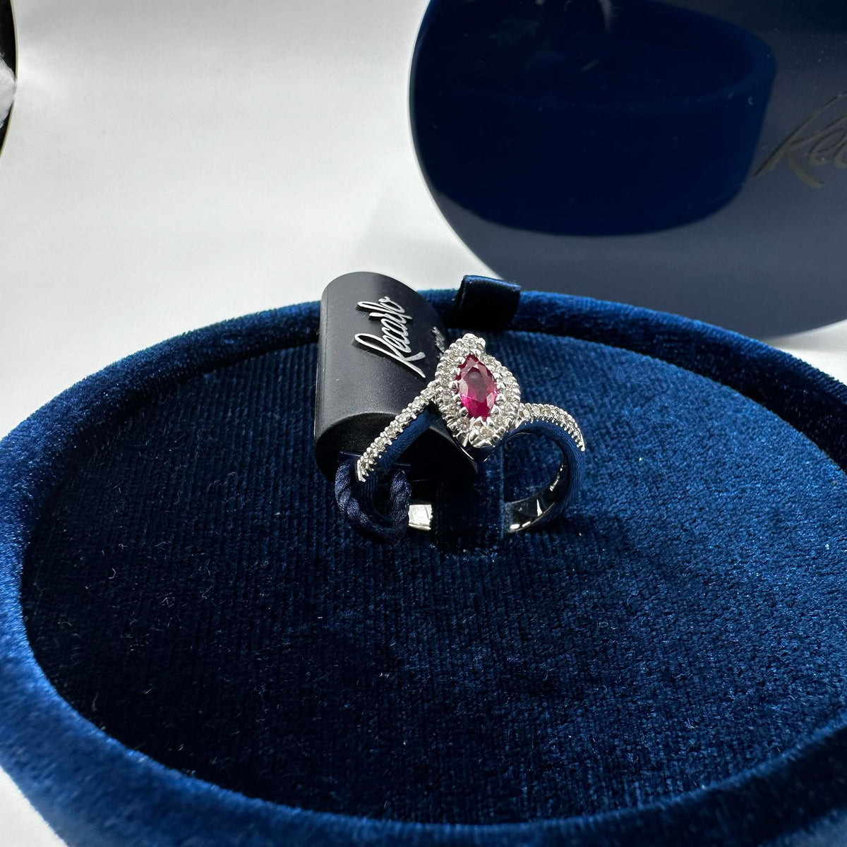 Anello Donna Recarlo con Rubino ct 0.29 e Diamanti