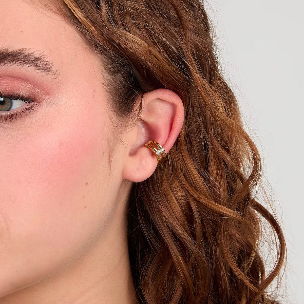 Mono Orecchino Morellato Earcuff in Acciaio Dorato
