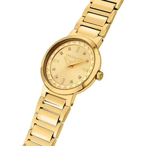 Orologio Donna Trussardi in Acciaio Dorato T-Bridge