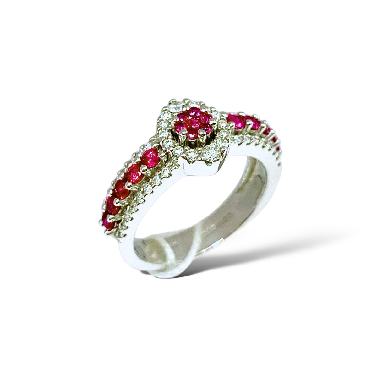 Anello Donna Comete Gioielli con Rubini Ct. 0,55 e Diamanti