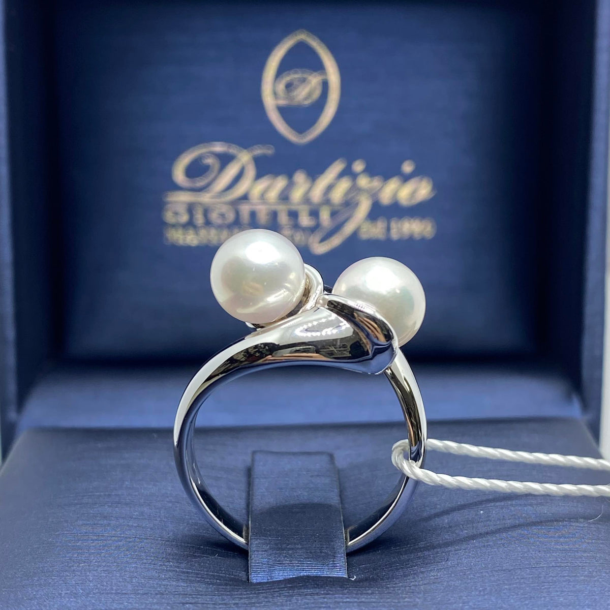 Anello Asayo in Oro 18KT 18KT 750% con Perla di Acqua Salata