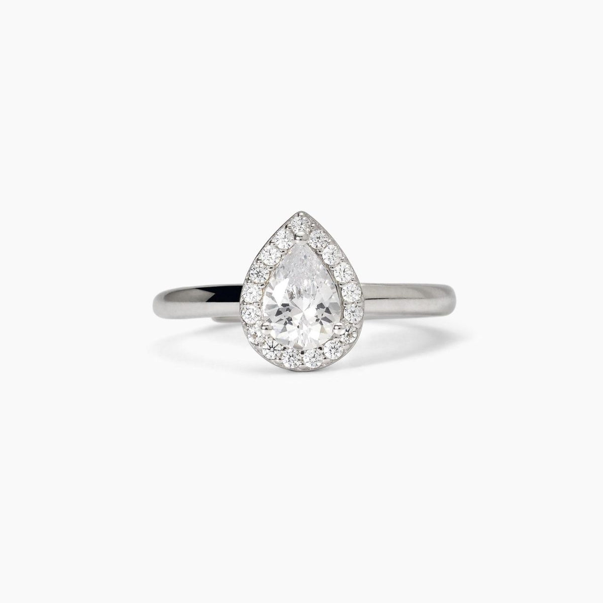 Anello a Goccia Mabina in Argento e Zirconi